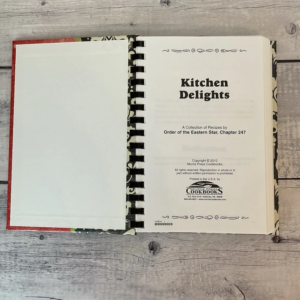 Kitchen Delights Cookbook Order Of The Eastern Star Chapter‎ 247 Recipes 2010